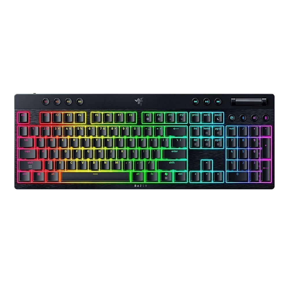 BlackWidow V4 Low-profile HyperSpeed - Wireless Mechanical Gaming Keyboard (Orange Tactile Switch)