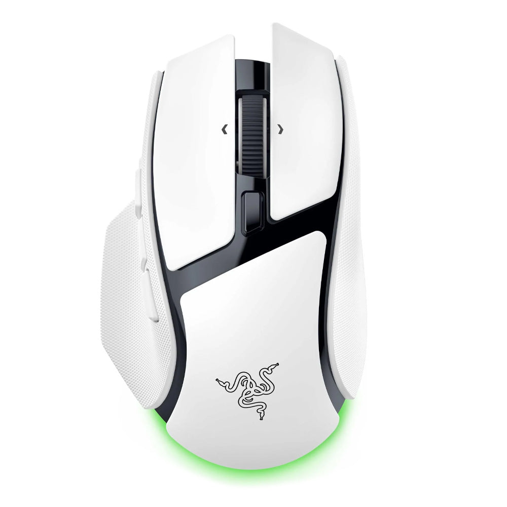 Basilisk V4 HyperSpeed - Ergonomic Wireless Gaming Mouse - White Edition