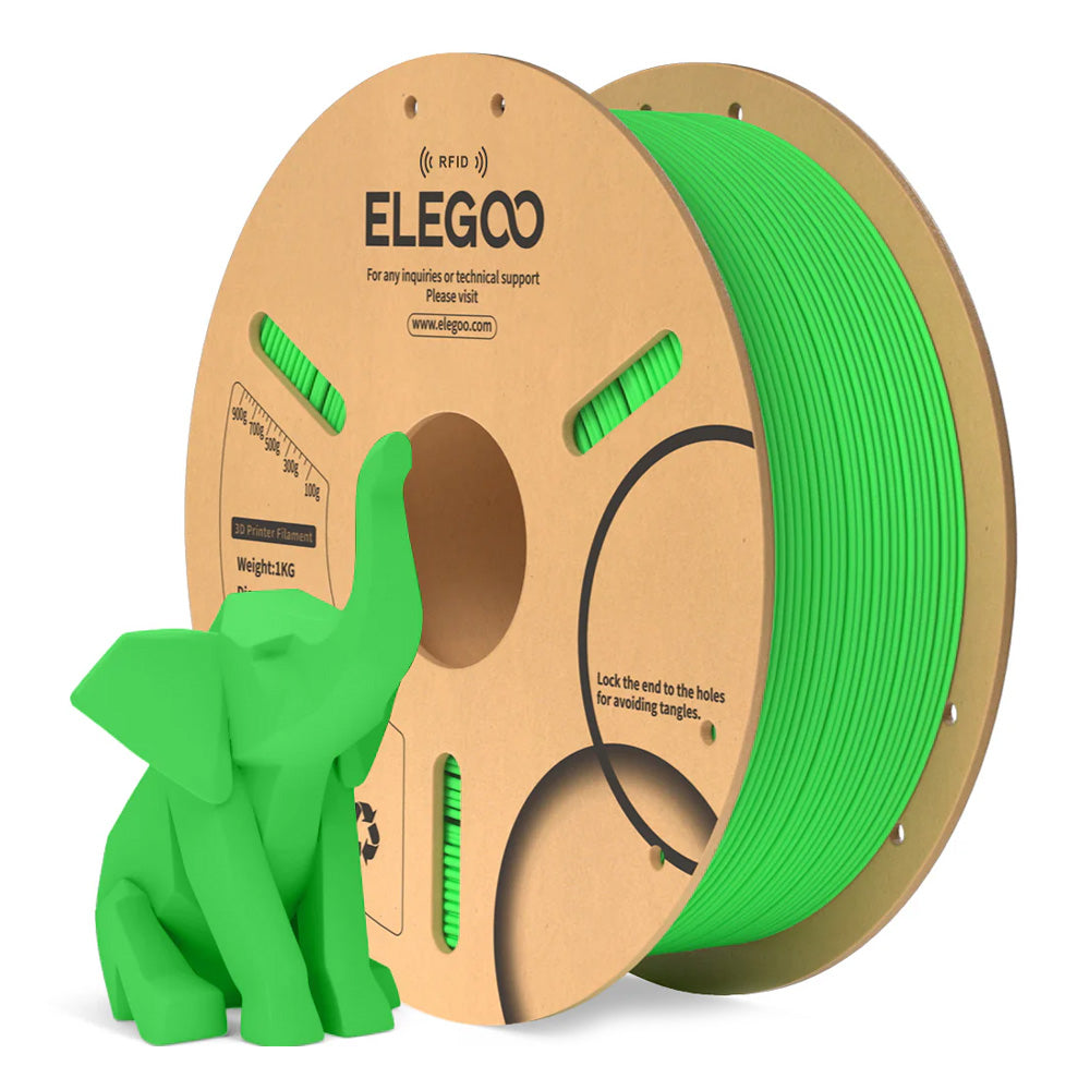 PLA Neon Green 1,75 mm / 1000 g Paper Spool(RFID)