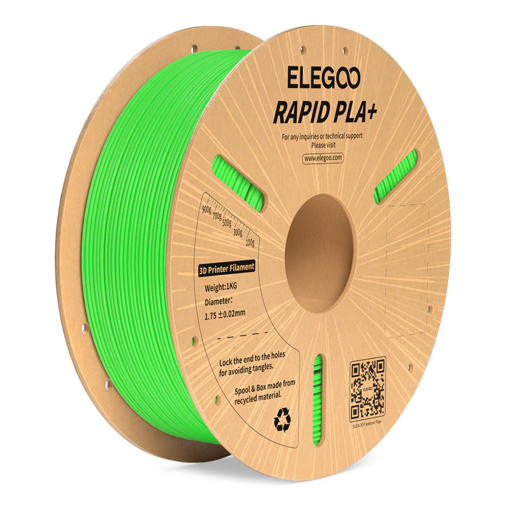 RAPID PLA+ 1.75mm Green 1kg-Paper Plate