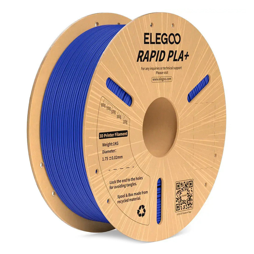 RAPID PLA+ 1.75mm Blue 1kg-Paper Plate