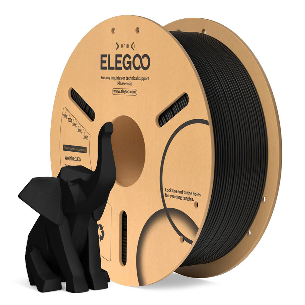 PLA Black 1,75 mm / 1000 g Paper Spool(RFID)