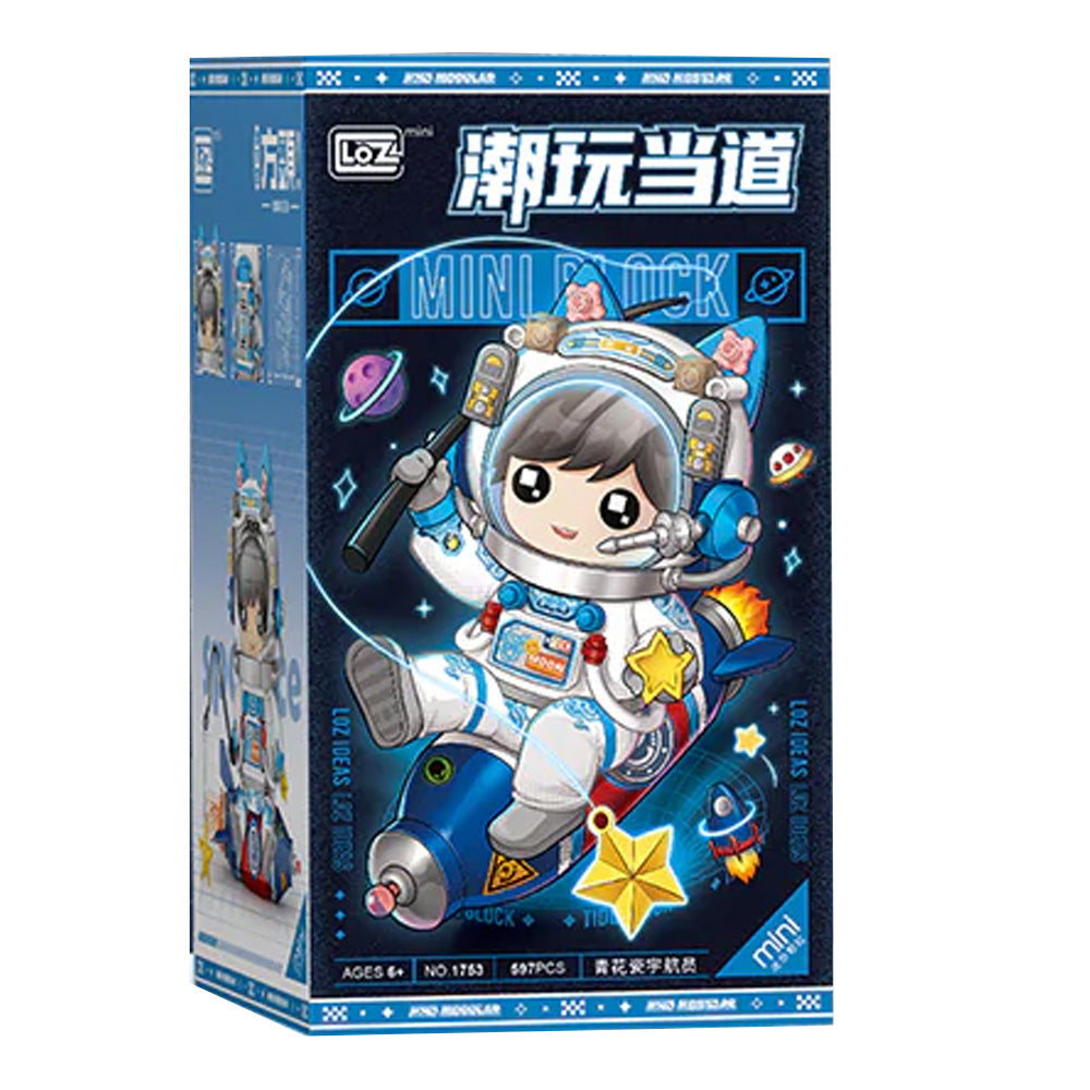 Loz - Blue and White Porcelain Astronauts