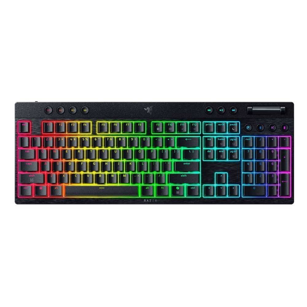 BlackWidow V4 Low-profile HyperSpeed - Wireless Mechanical Gaming Keyboard (Green Clicky Switch)