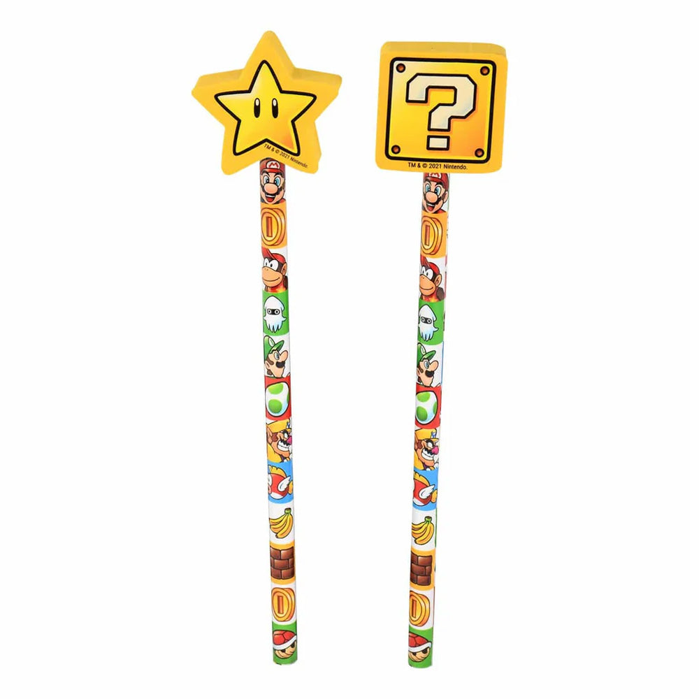 Super Mario - Colour Block Pencil Set