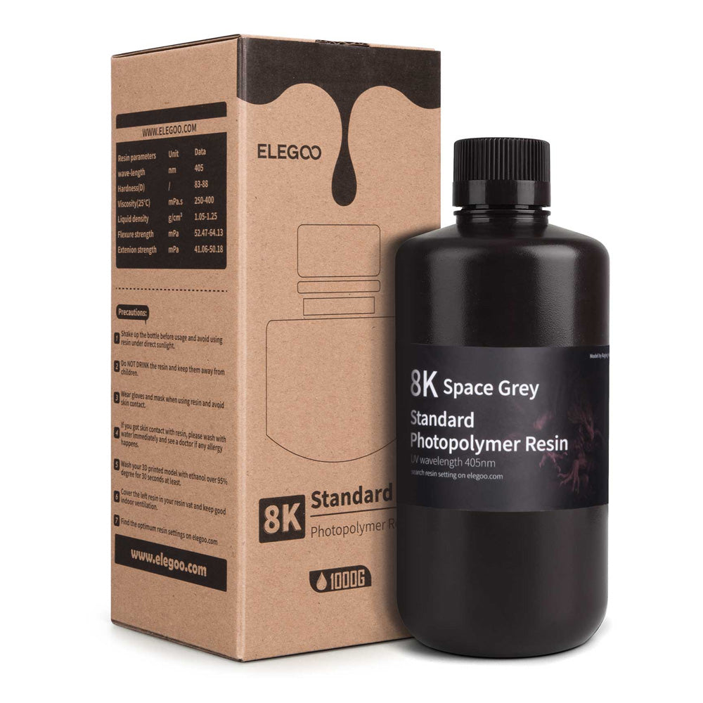 Standard 8K Resin 1kg Space Grey