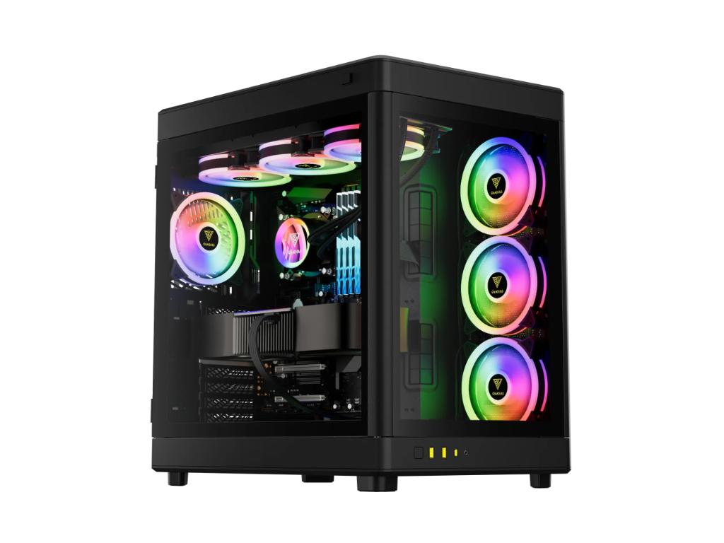Kucište Gamdias Neso P1 Full Tower/E-ATX/ATX/Micro-ATX/Mini-ITX/bez napajanja/kaljeno staklo/crna