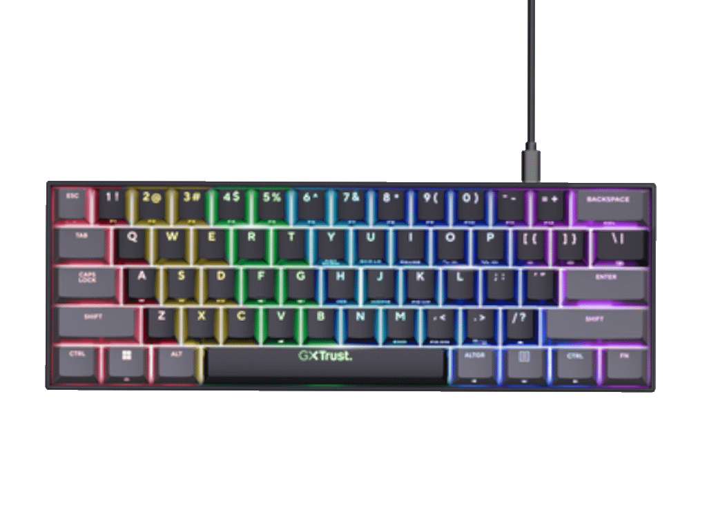 Tastatura TRUST GXT867 ACIRA 60% MINI/mehanicka/Gaming/ US/crna