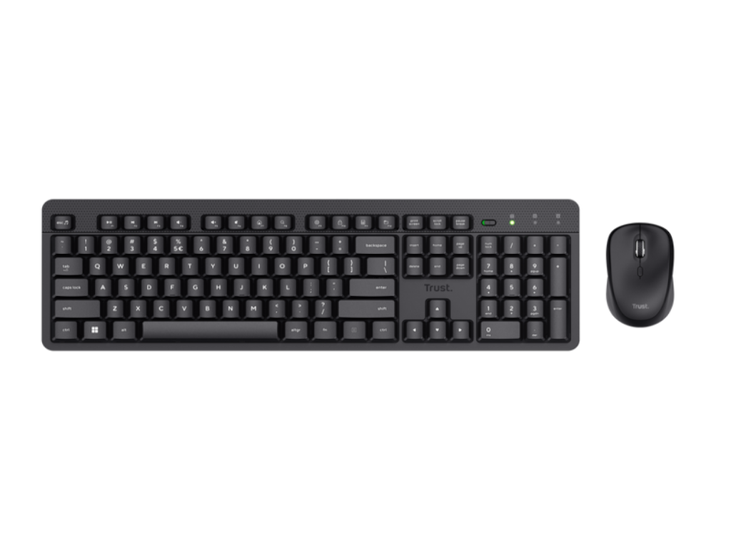 Tastatura+miš TRUST ODY II bežicni set US/crna