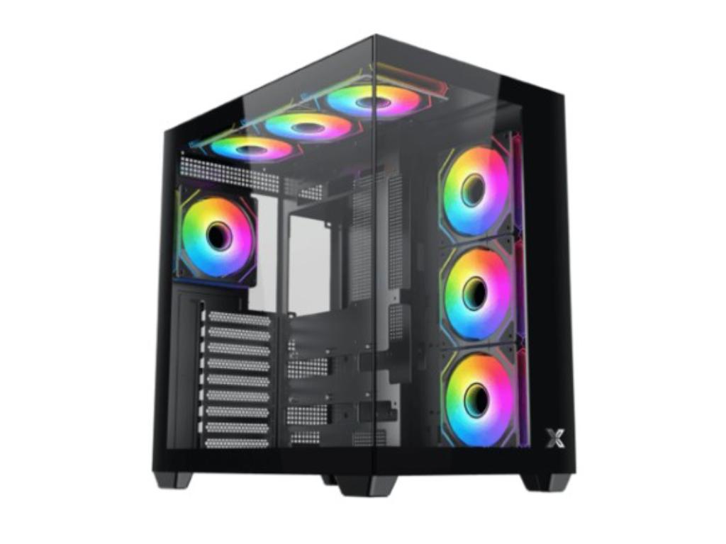 Kucište XIGMATEK Aqua V Air Gaming/ATX/Micro ATX/Mini ITX/ARGB/bez napajanja/crna