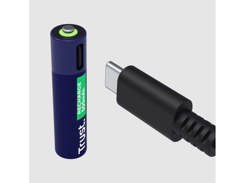 Punjive baterija TRUST USB-C 2P - AAA/2 kom/ crna