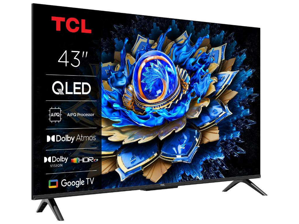 Televizor TCL 43T69C/QLED/43"/4K UHD/60Hz/Google TV/crna