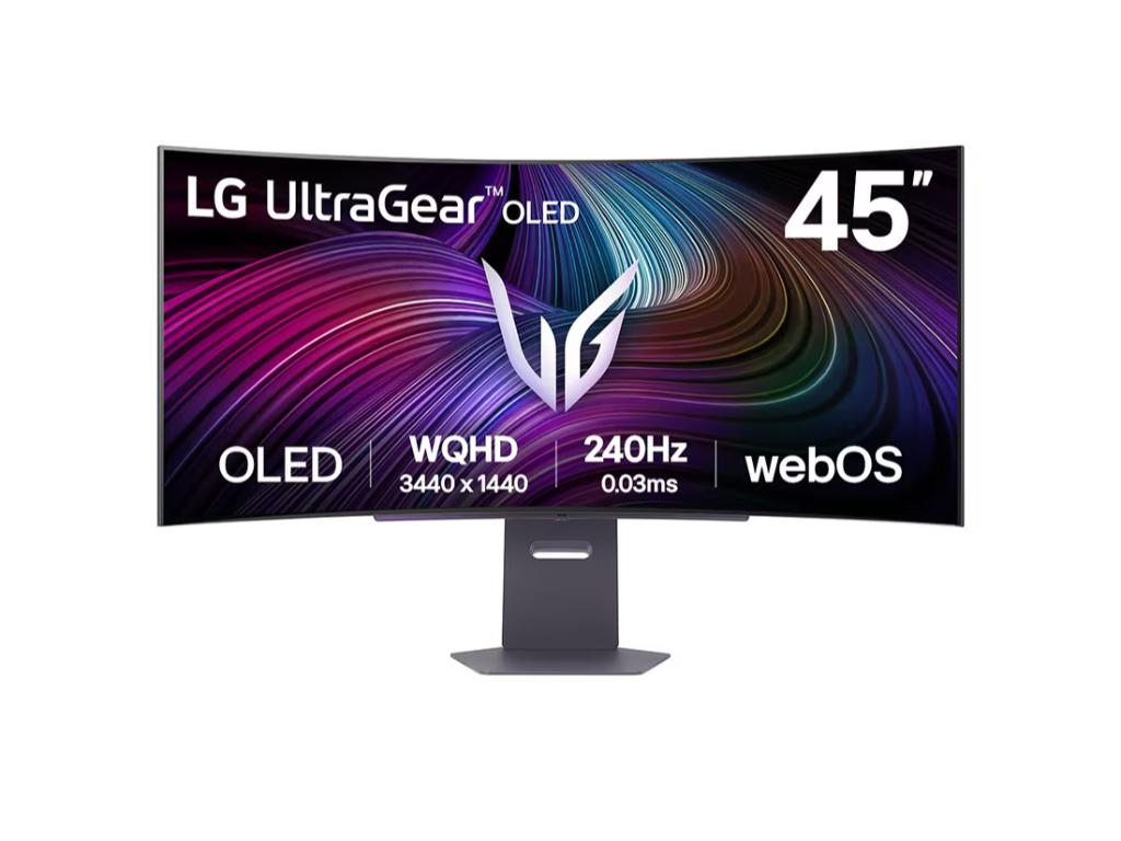 Monitor LG 45GX90SA-B 44.5"/OLED,zakrivljen,21:9/3440x1440/240Hz/1ms/HDMI,DP,USB C/Gsync/crna