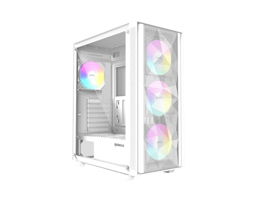 Kucište Raidmax Vector V217/ATX/Micro-ATX/Mini-ITX/ARGB/kaljeno staklo/bela