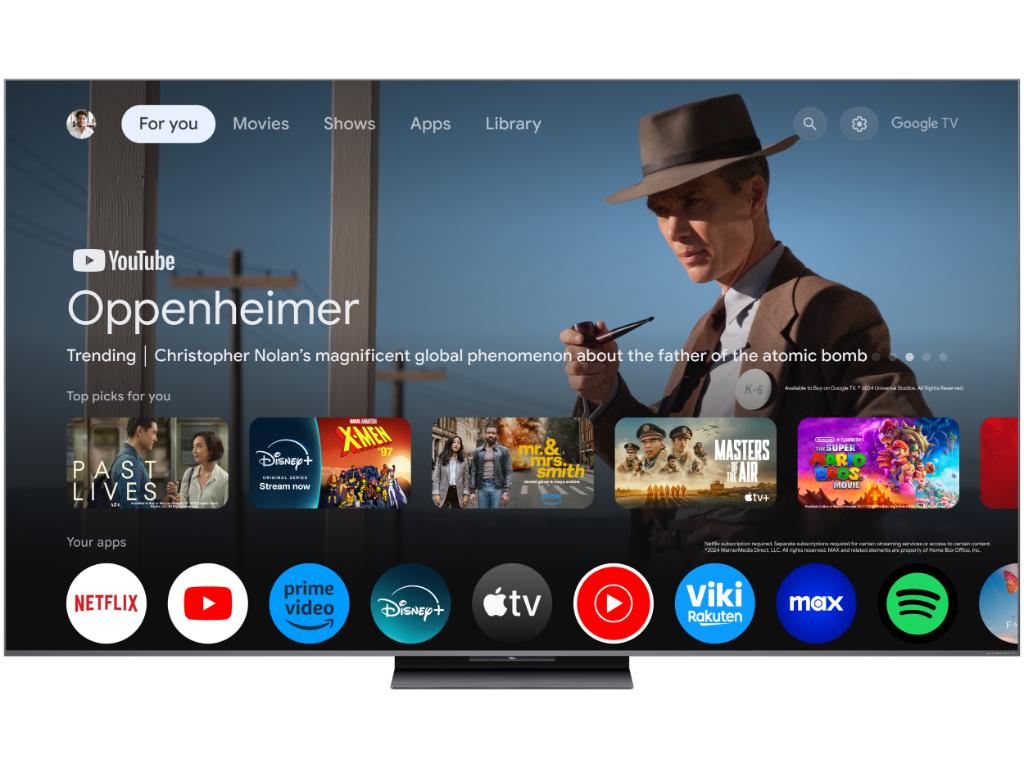 Televizor TCL 85C8K/QLED-Mini LED/85"/4K UHD/144Hz/Google TV/crna
