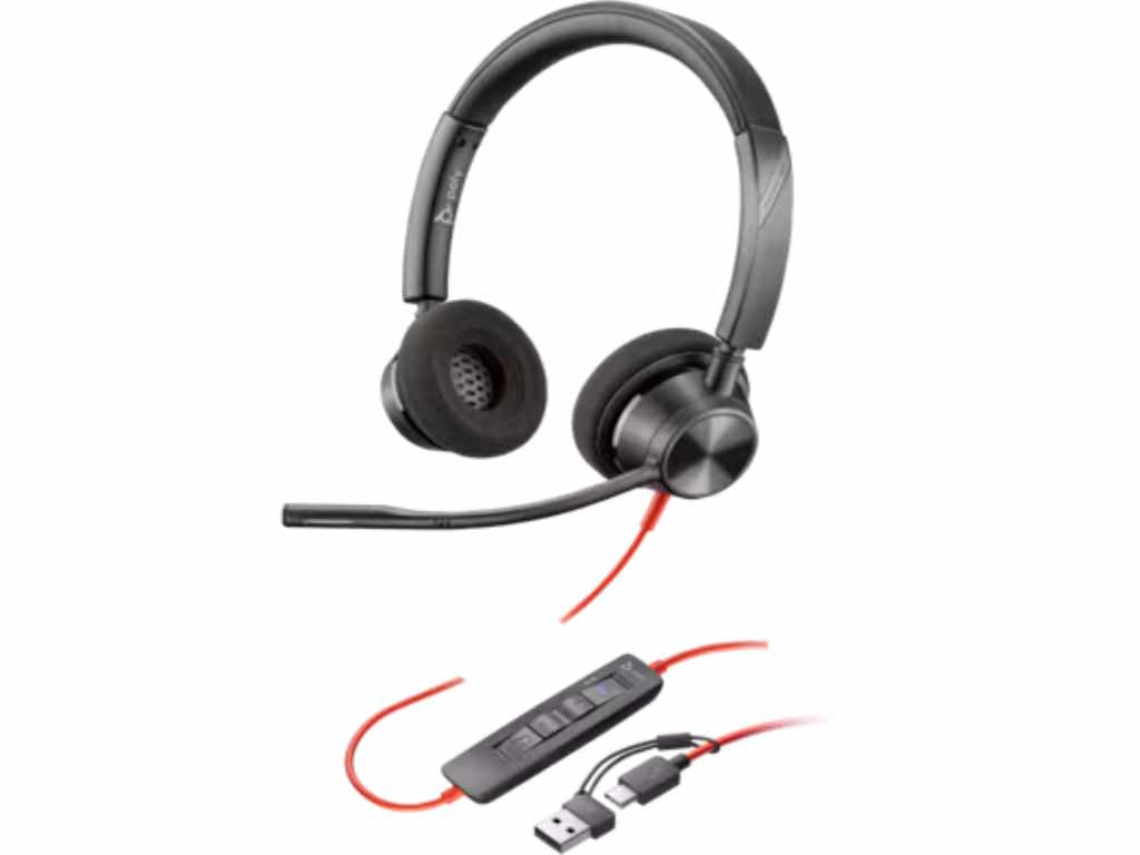 Slušalice HP Poly BW 3310 Stereo -M USB-C HS +USB-C/A/8X220AA/crna