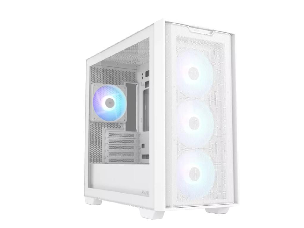 Kucište ASUS A21 PLUS TG ARGB/Micro-ATX/Mini-ITX/bez napajanja/bela