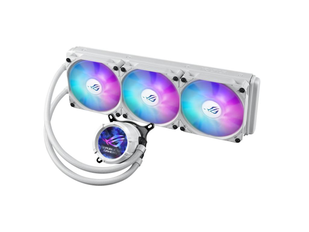 Kuler za CPU ASUS ROG STRIX LC III 360 WHT/3x120mm/ARGB/2.1" IPS LCD/vodeno hladenje/bela