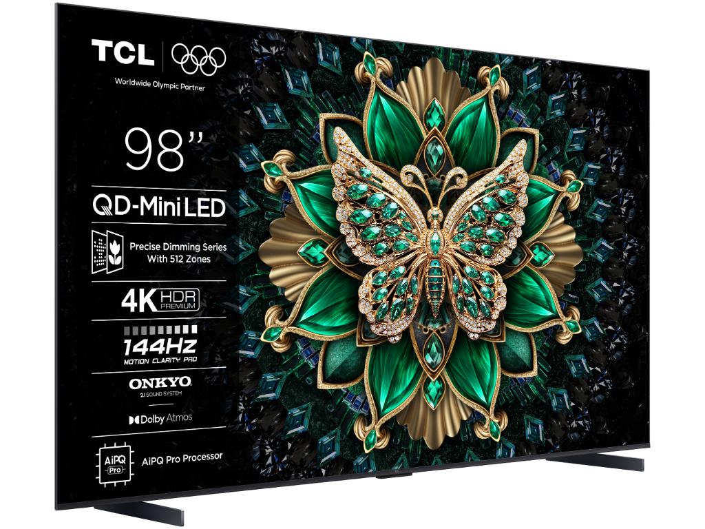 Televizor TCL 98C6K/QLED-Mini LED/98"/4K UHD/144Hz/Google TV/crna