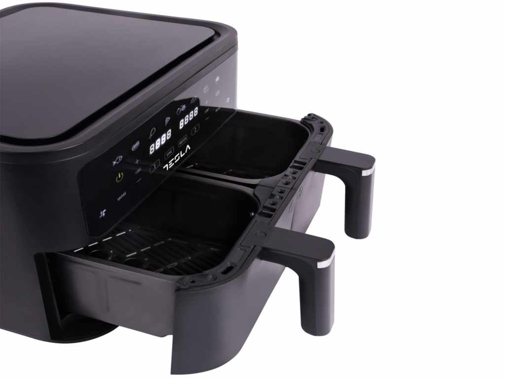 Air Fryer TESLA AF900BSD 2400W/4.5L+4.5L/digital panel/crna-inox