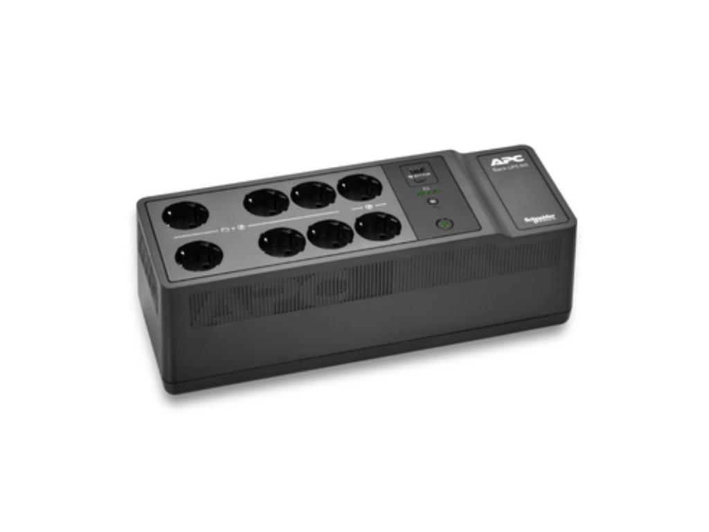 APC Back-UPS 850VA, 230V, USB Type-C and A charging ports, 8 Schuko CEE 7 outlets (2 surge)