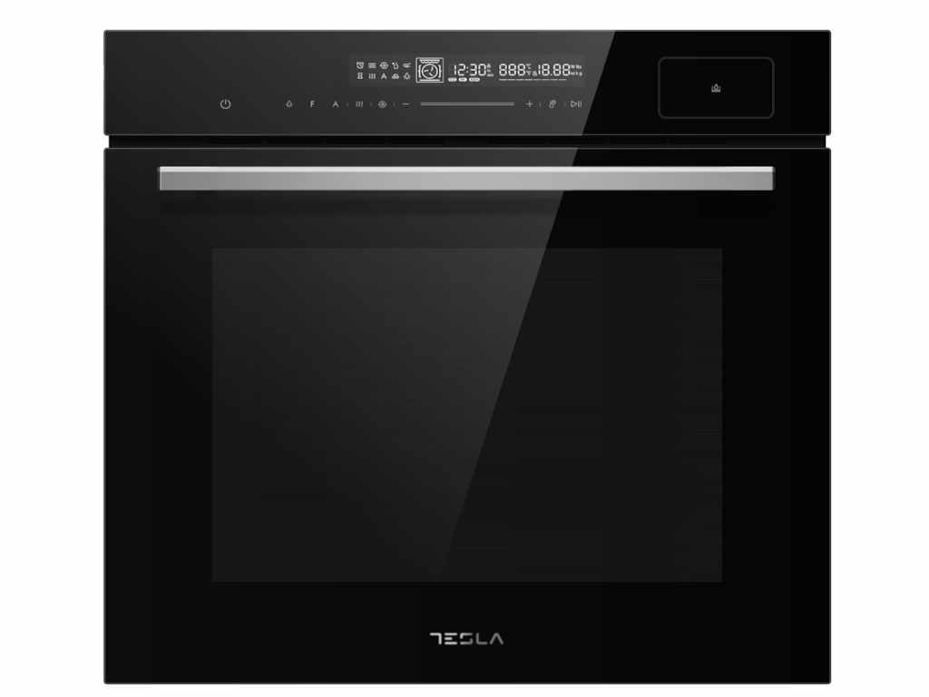 Ugradna rerna TESLA BO950MBSA/ventilatorska/72l/spremanje na pari/digitalna/crna