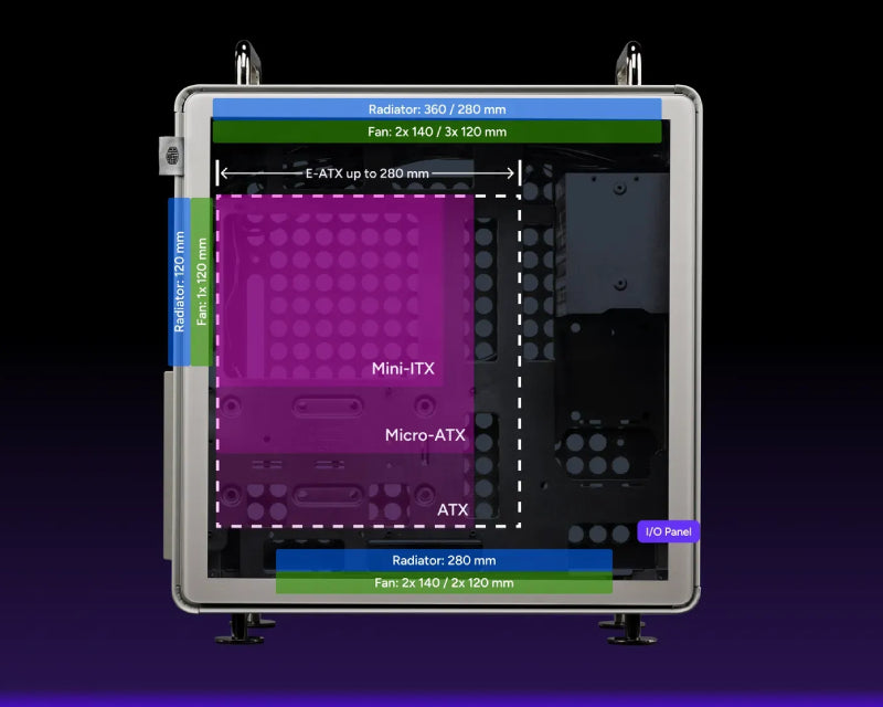 Qube 540 Moonstone modularno kućište (Q540-LGNN-S00)