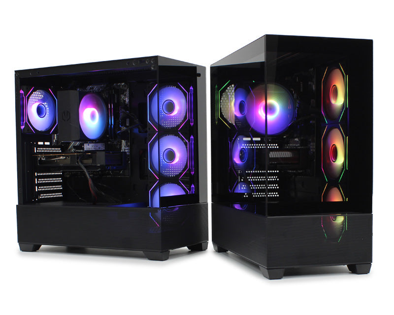 Kućište X218B-4F V2 ARGB Black Horizon glass