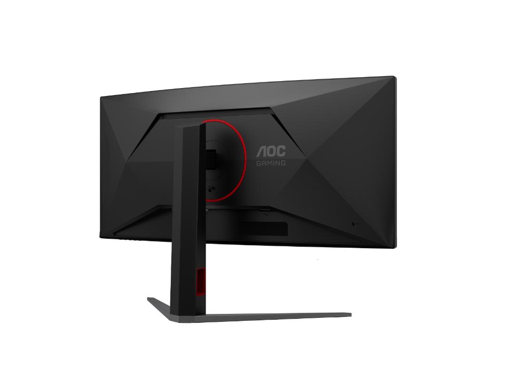 Monitor AOC CU34G4CA 34"/VA,zakrivljen/3440x1440/180Hz/1ms GtG/HDMIx2,DP,USB-C/Visina/zvucnici/crna