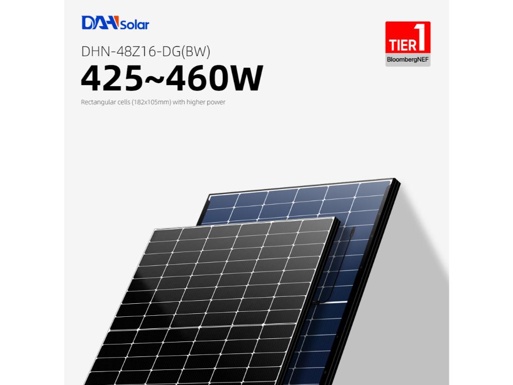 PV modul DAH Solar,475W,48Z20/DG/FS(BW),N Tip,1000mm