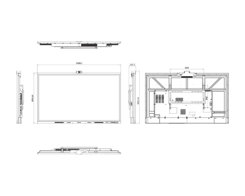 65 inča 65WM6FE 4K UHD LED 400 nita Interactive Display sa kamerom