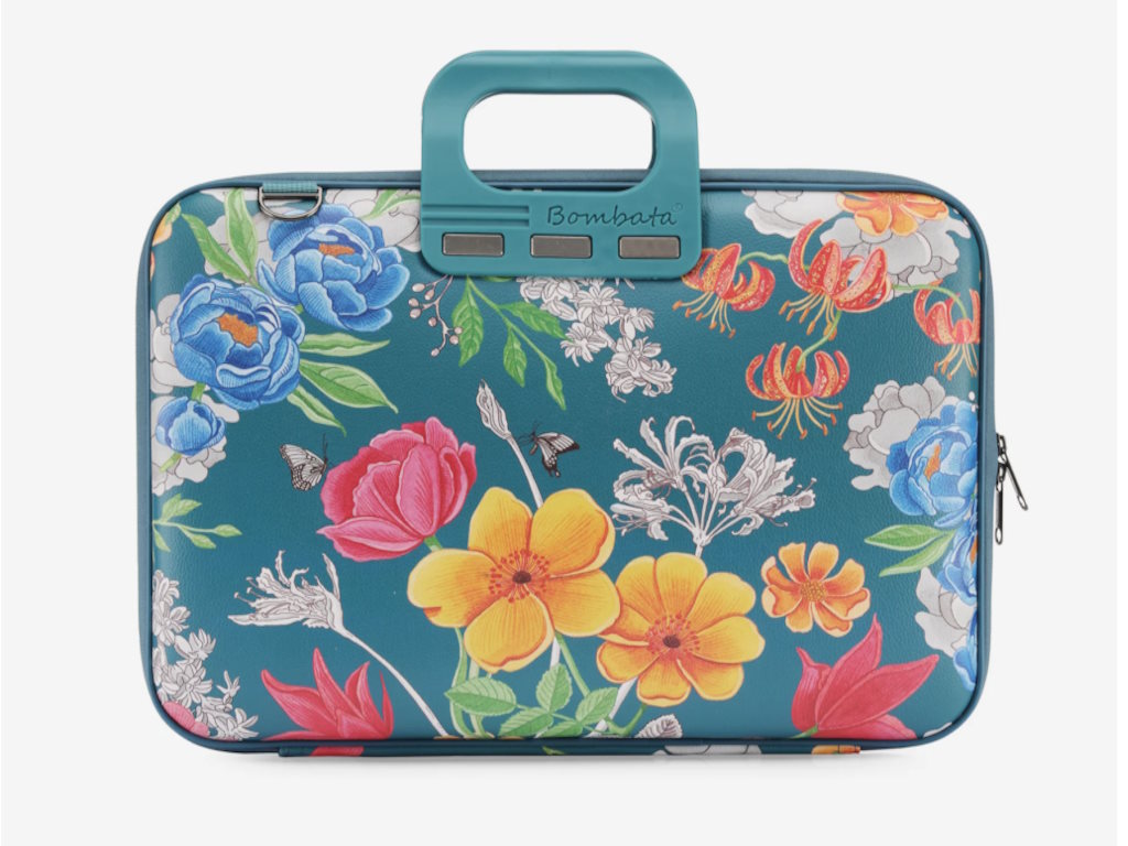Torba BOMBATA Peonia 15,6"/16" - Limited Edition Teal blue
