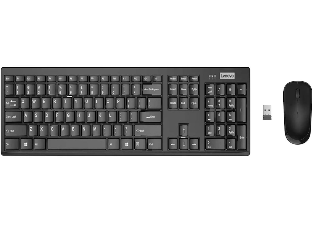 Tastatura+miš LENOVO 100 bežicni set/US/crna