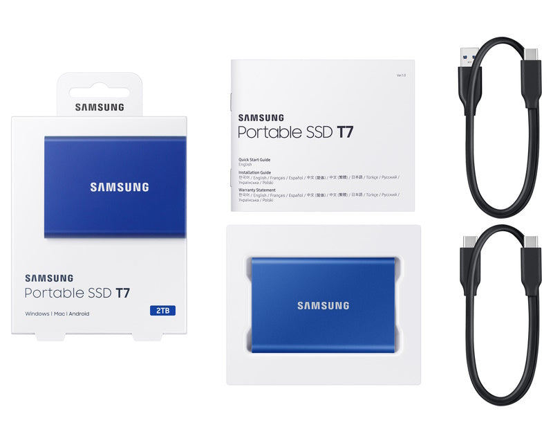 Portable T7 2TB plavi eksterni SSD MU-PC2T0H