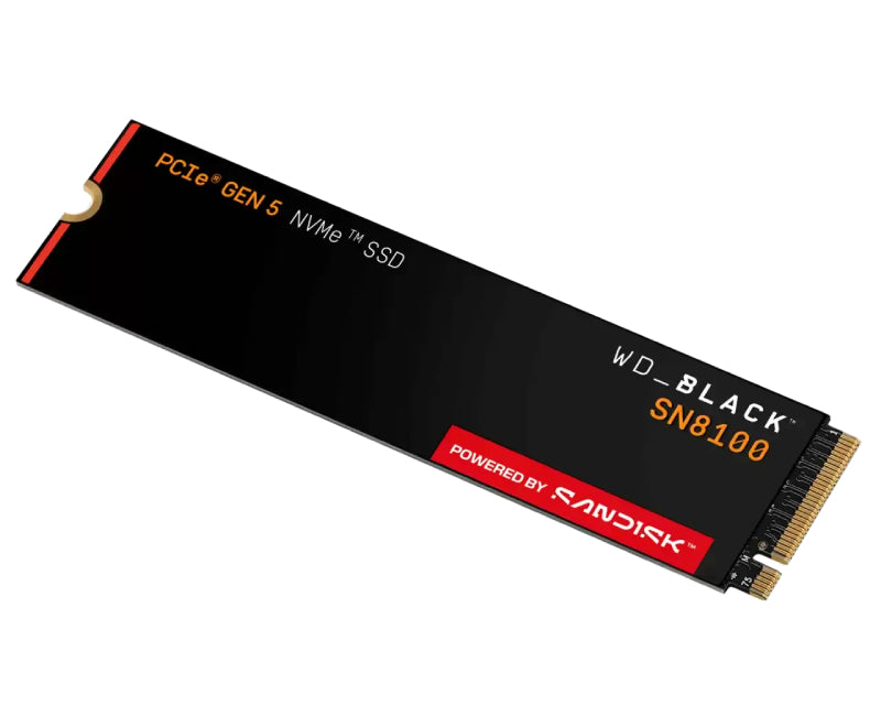 1TB M.2 NVMe SSD Gen5 WDS100T1X0M SN8100 Black
