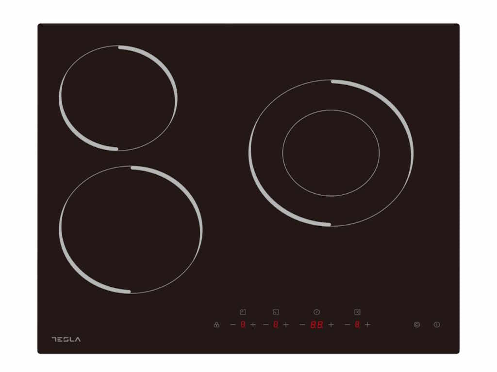 Ugradna ploca TESLA HV6300MB/staklokeramicka/3 zone/52cm/crna
