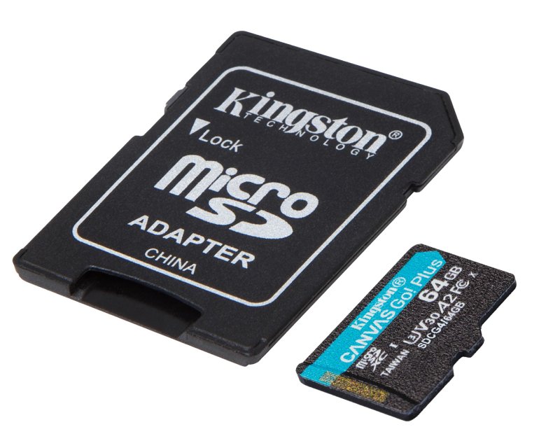 Memorijska kartica U3 V30 microSDXC 64GB Canvas Go Plus 200MB/s A2 + adapter SDCG4/64GB