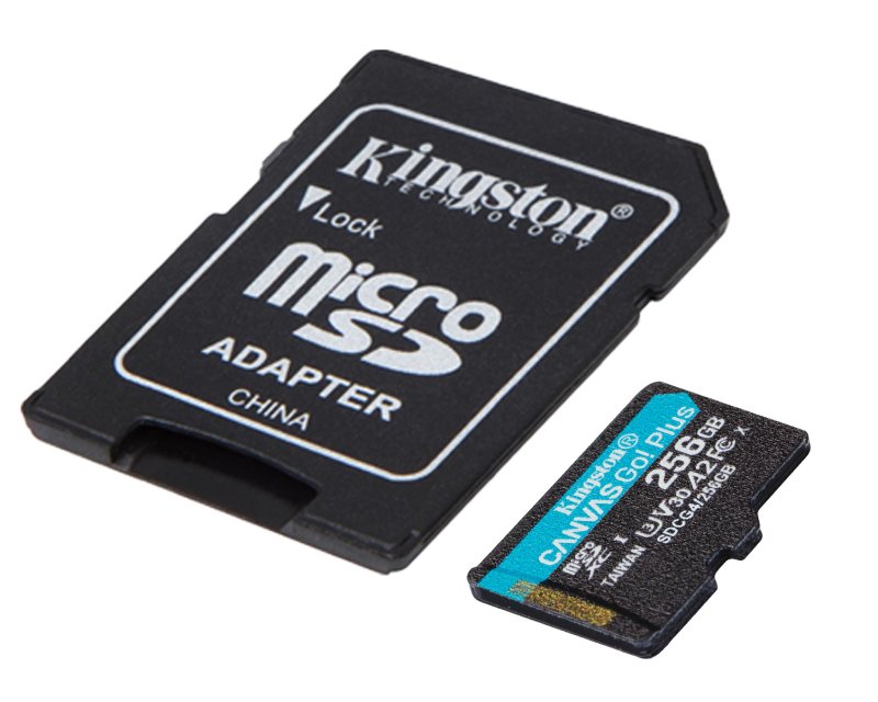 Memorijska kartica U3 V30 microSDXC 256GB Canvas Go Plus 200MB/s A2 + adapter SDCG4/256GB