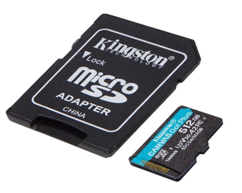 Memorijska kartica U3 V30 microSDXC 512GB Canvas Go Plus 200MB/s A2 + adapter SDCG4/512GB