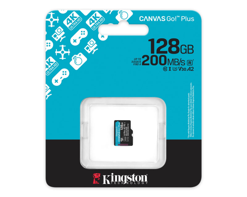 Memorijska kartica U3 V30 microSDXC 128GB Canvas Go Plus 200MB/s A2 SDCG4/128GBSP