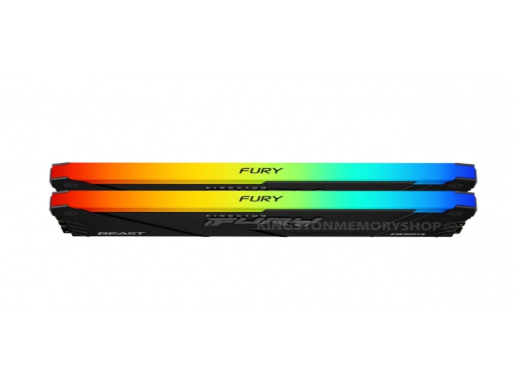 Memorija KINGSTON 16GB(2x8GB)/DIMM/DDR4/3200GHz/CL16/FURY Beast RGB