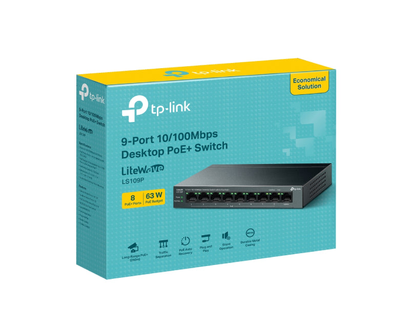 LS109P 9-port 10/100Mbps Desktop switch