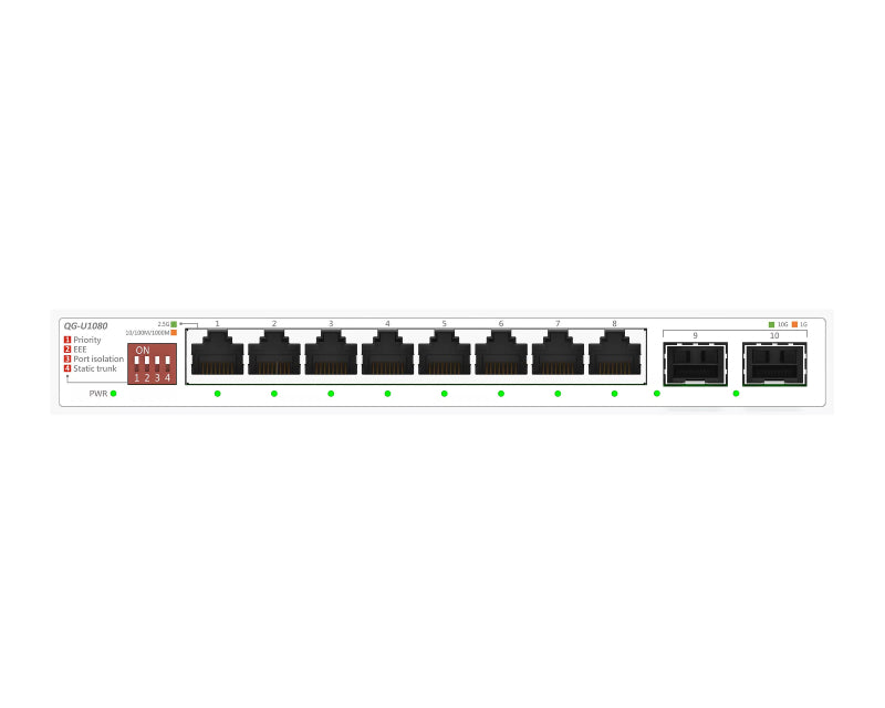 QG-U1080 8-port + 2-port 10G switch beli