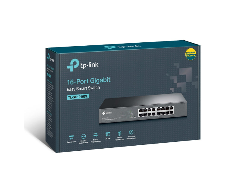 TL-SG1016DE 16-Port Gigabit Desktop/Rackmount Switch metalno kućište