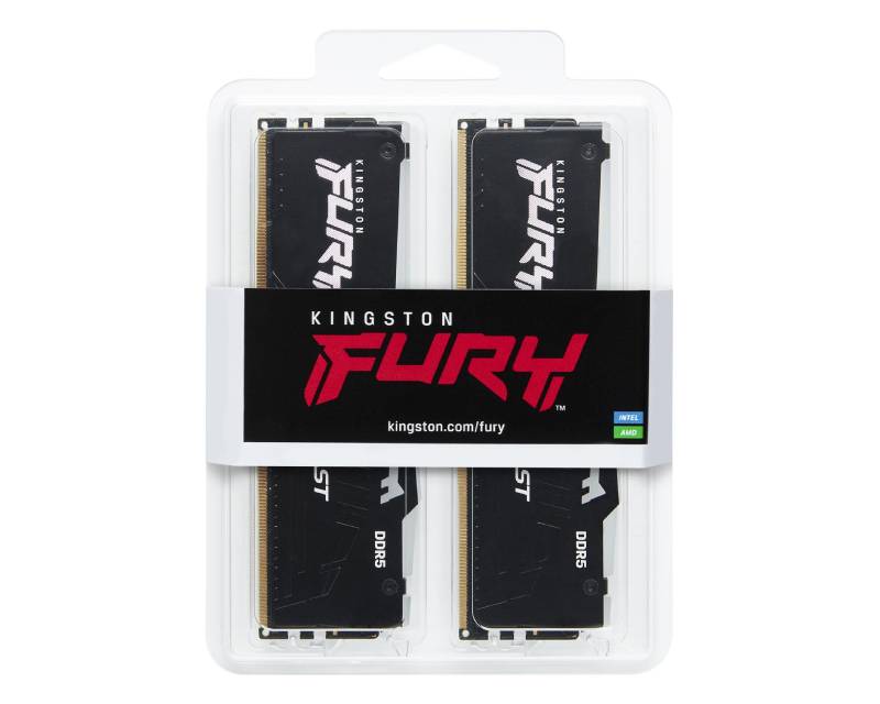 DIMM DDR5 64GB (2x32GB kit) 5600MT/s KF556C36BBEAK2-64 Fury Beast RGB EXPO
