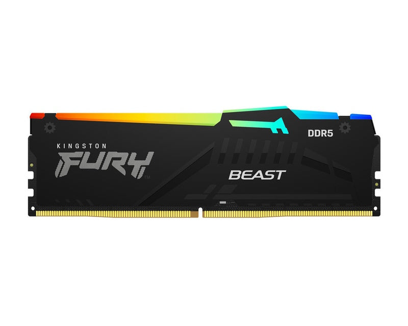 DIMM DDR5 16GB 6400MT/s KF564C32BBEA-16 FURY Beast Black RGB EXPO