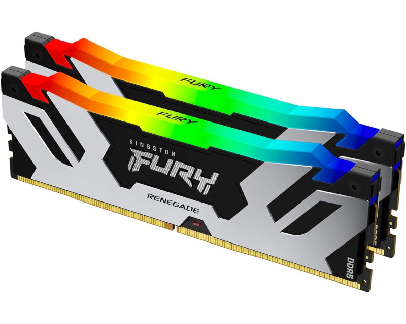 DIMM DDR5 96GB (2x48GB kit) 6000MT/s KF560C32RSAK2-96 FURY Renegade Silver/Black RGB XMP