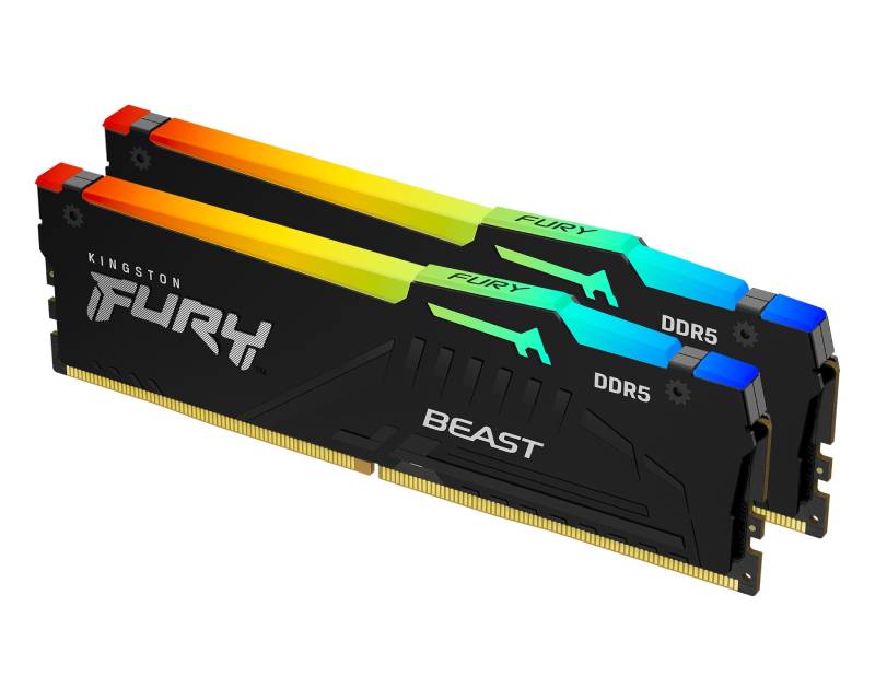DIMM DDR5 64GB (2x32GB kit) 6000MT/s KF560C36BBE2AK2-64 FURY Beast RGB EXPO