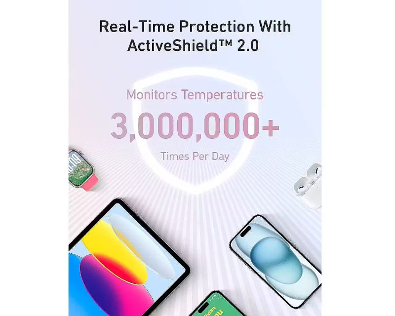 Zolo 20000mAh, 30W, sa ugrađenim USB-C kablom, Power Bank beli