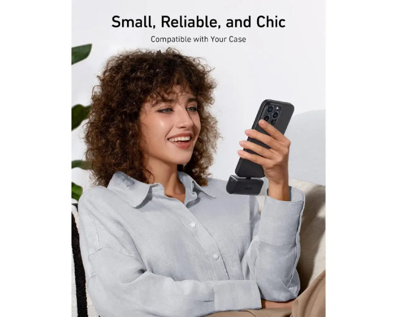 Nano 5000mAh, 22.5W, sa ugrađenim USB-C konektorom, Power Bank crni